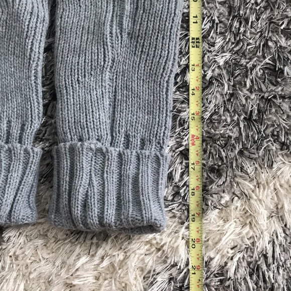 BOOT TOPPERS/LEG WARMERS GRAY KNIT CUFFED - Picture 3 of 6